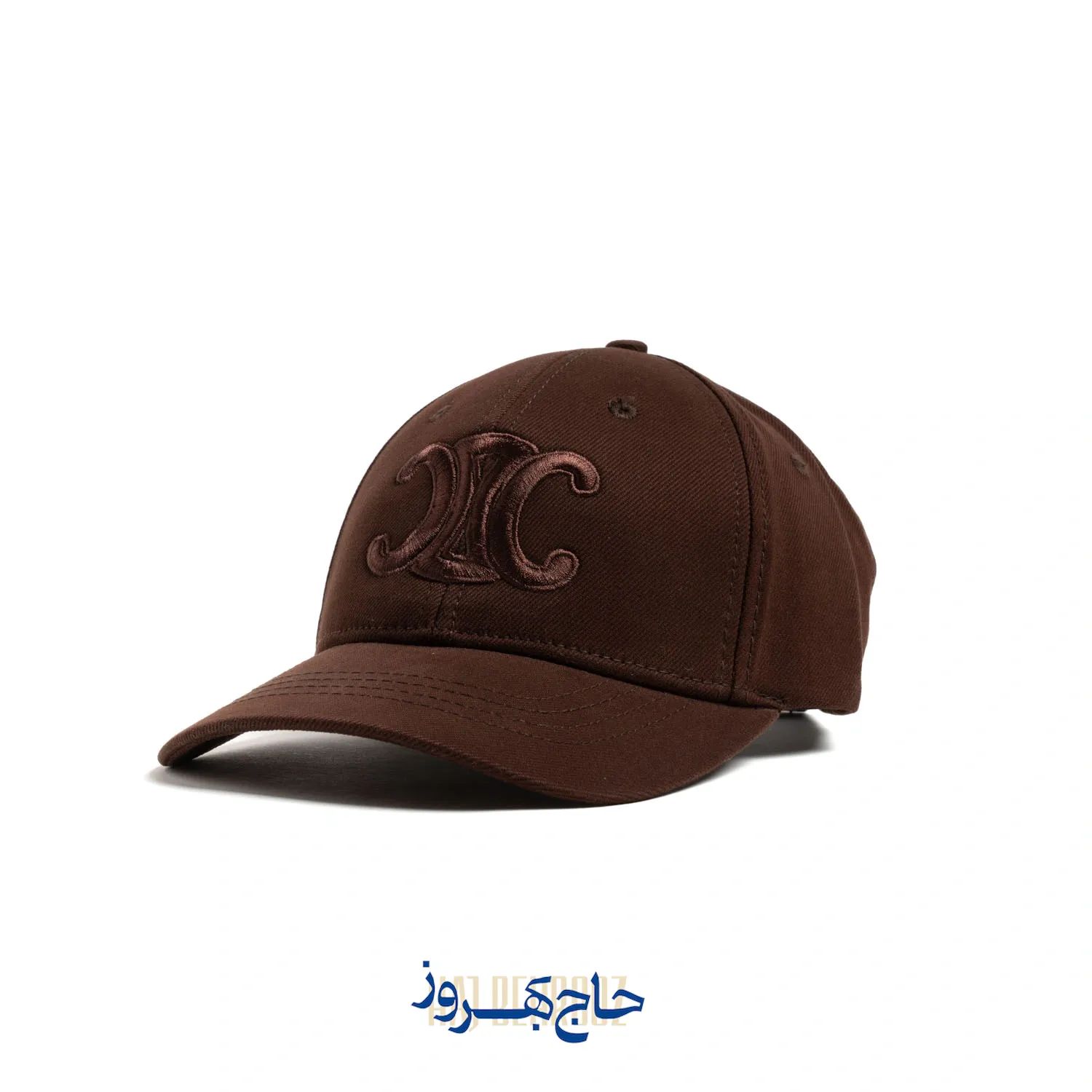 کلاه بیسبالی کتان K گلدوزی لوگو Celine